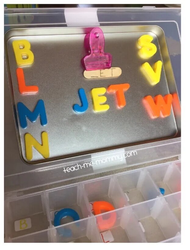 Easy-Peasy Word Learning Idea With Magnetic Board