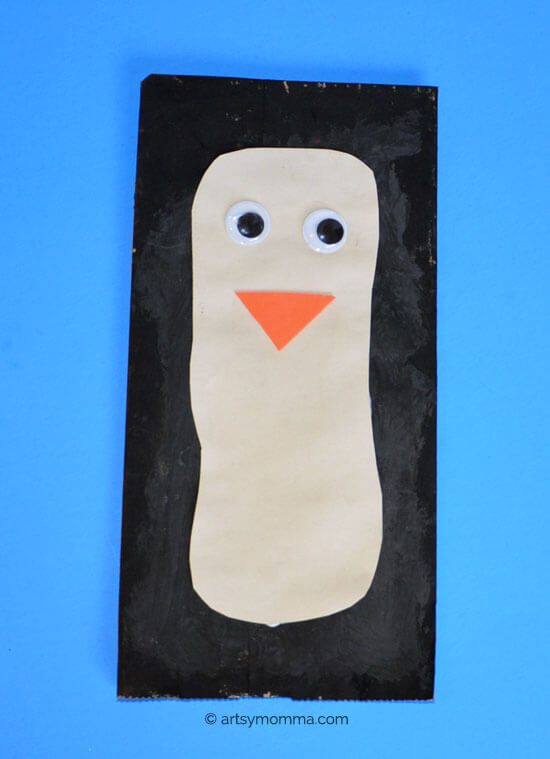 Easy Penguin Crafting Idea For Kids Using Paper Bag