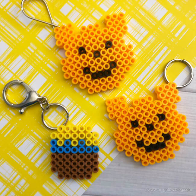 Easy Perler Bead Keychain Craft At Home
