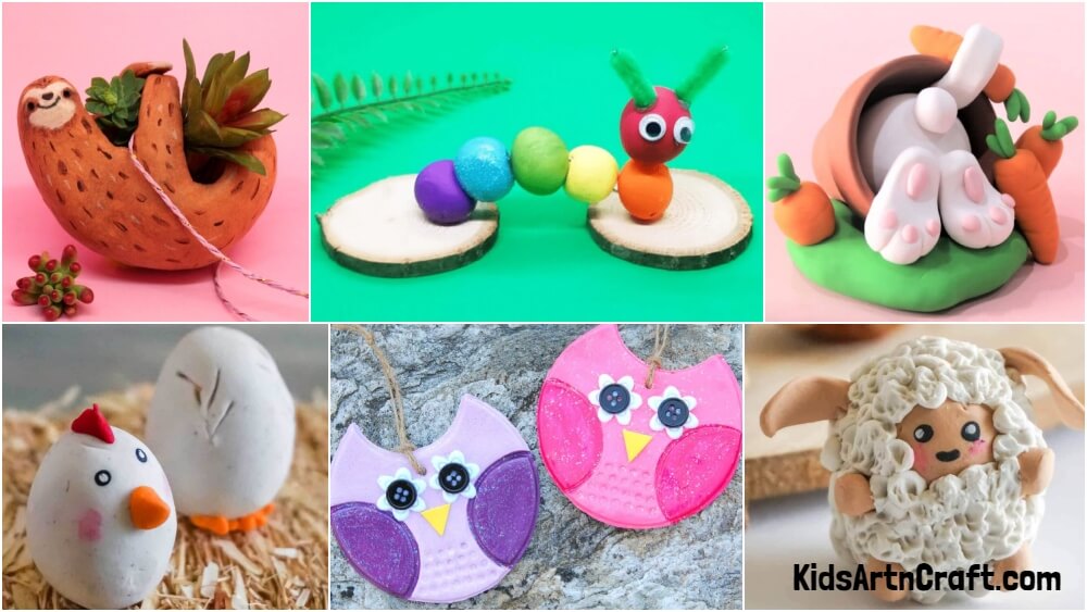 Easy Polymer Clay Animal Craft Ideas - Kids Art & Craft