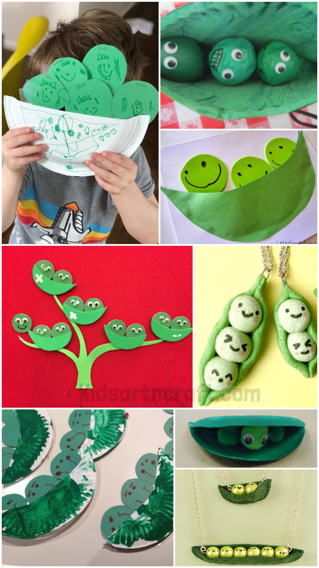 Easy &amp; Simple Pea Crafts for Kids