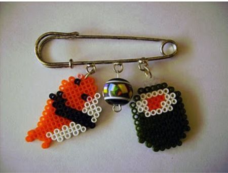 Easy Sushi Perler Bead Pattern Decoration Craft At Home
