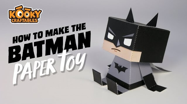 Easy to Make Batman Paper Toy Craft For Kids