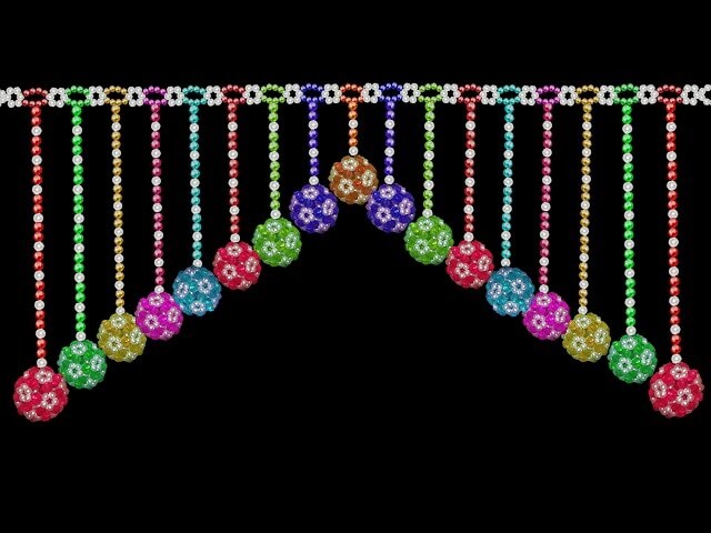 Easy To Make Beaded Hanging Craft For Home Door DIY Beaded Wall Hanging Decoration Craft Ideas