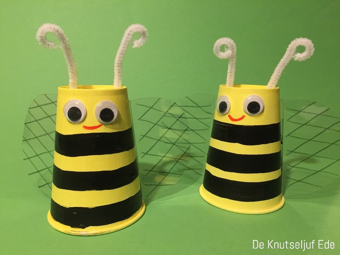Easy To Make Bee Tinkering Paper Cup Craft