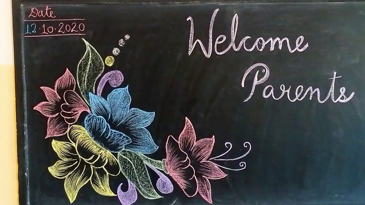 Easy-To-Make Blackboard Drawing Idea On PTMClassroom decoration ideas for PTM