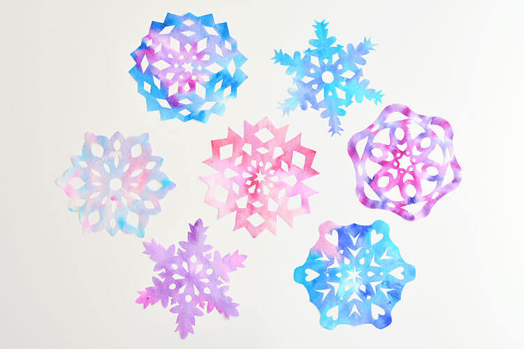 Easy-To-Make Coffee Filter Snowflake Craft For KidsBeautiful Winter Crafts With Coffee Filter