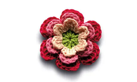 Easy-To-Make Colorful Crochet Flower Idea