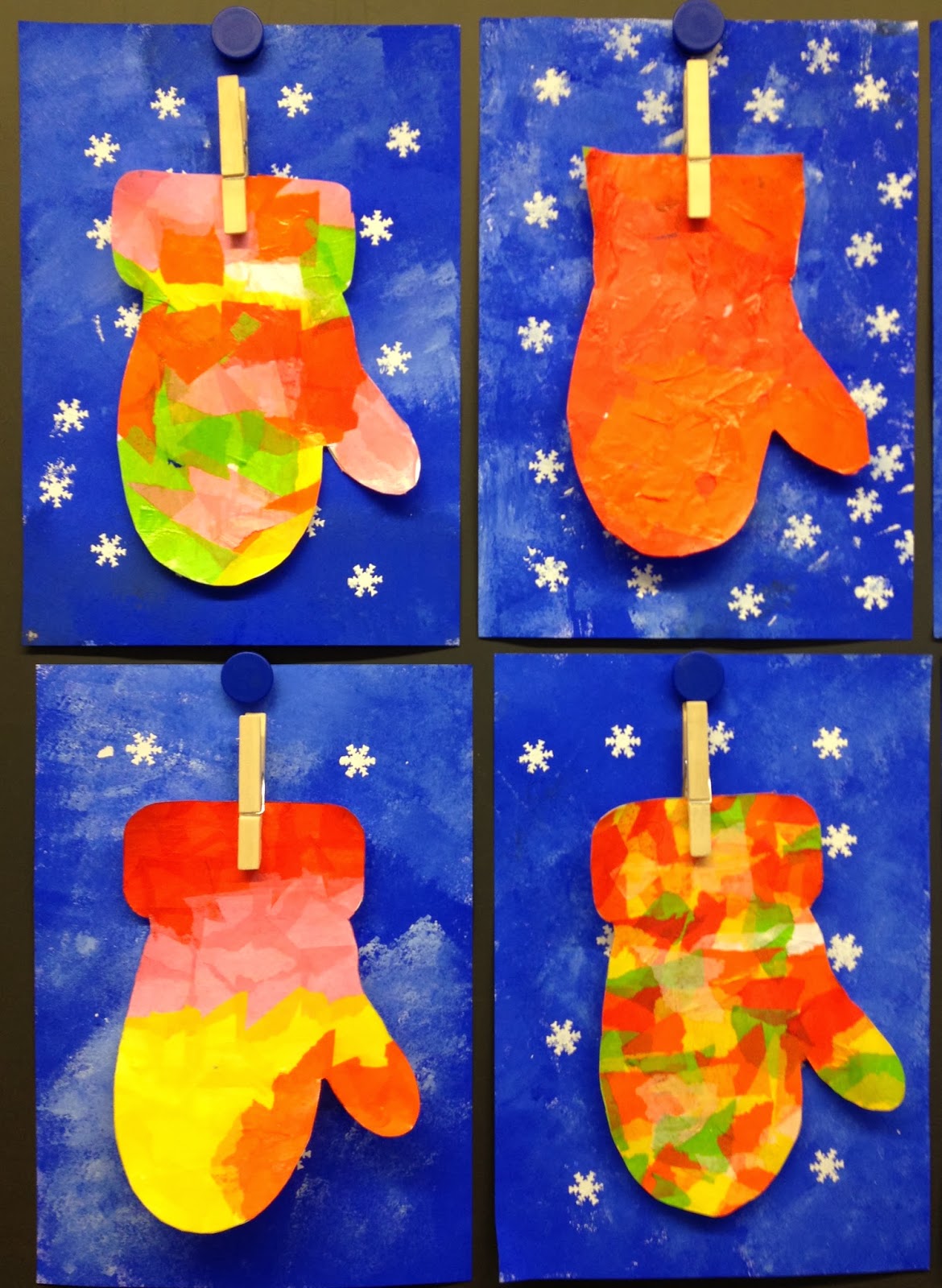 Easy-To-make Colorful Paper Mitten CraftWinter Mitten Craft For Preschoolers