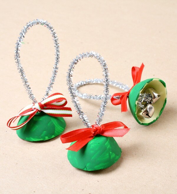 Easy-To-Make Egg Cartons Christmas Bell Craft For Kids Christmas Crafts With Egg Cartons