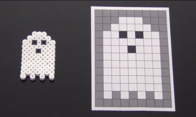 Easy to Make Ghost Out Of Perler Beads Ghost Perler Beads for a Fun