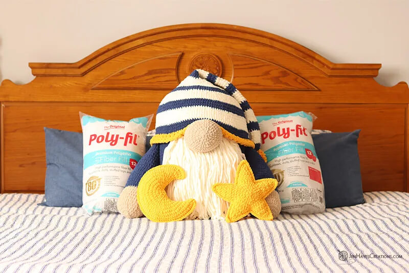 Easy-To-Make Large Sleep Time Gnome Crochet Idea
