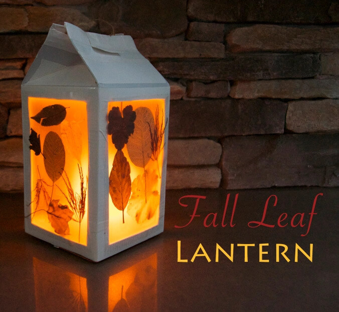Easy-To-Make Leafy Milk Carton Lantern CraftDIY Milk Carton Lantern Ideas