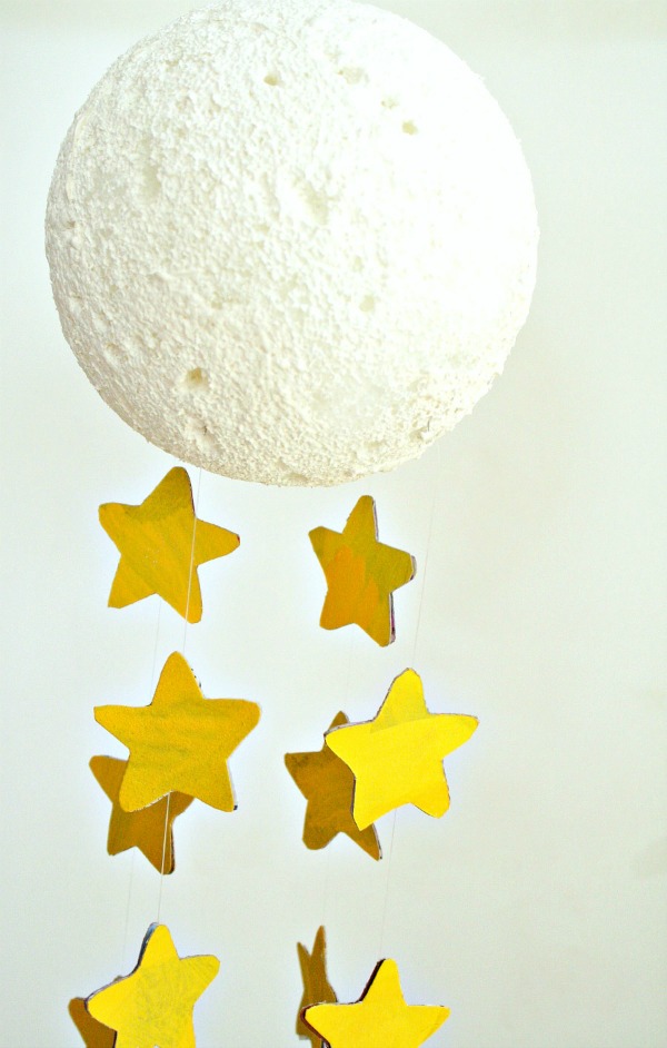 Easy to Make Moon Mobile Craft Activity For Kids