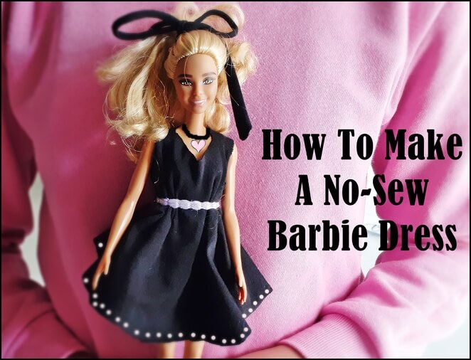 Easy to Make No- Sew Barbie Dress Craft Idea For Children