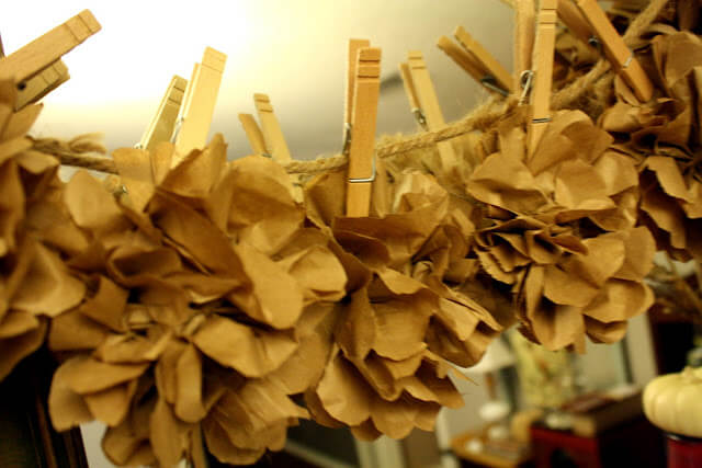 Easy-To-Make Paper Bag Flower Ribbon Craft Idea
