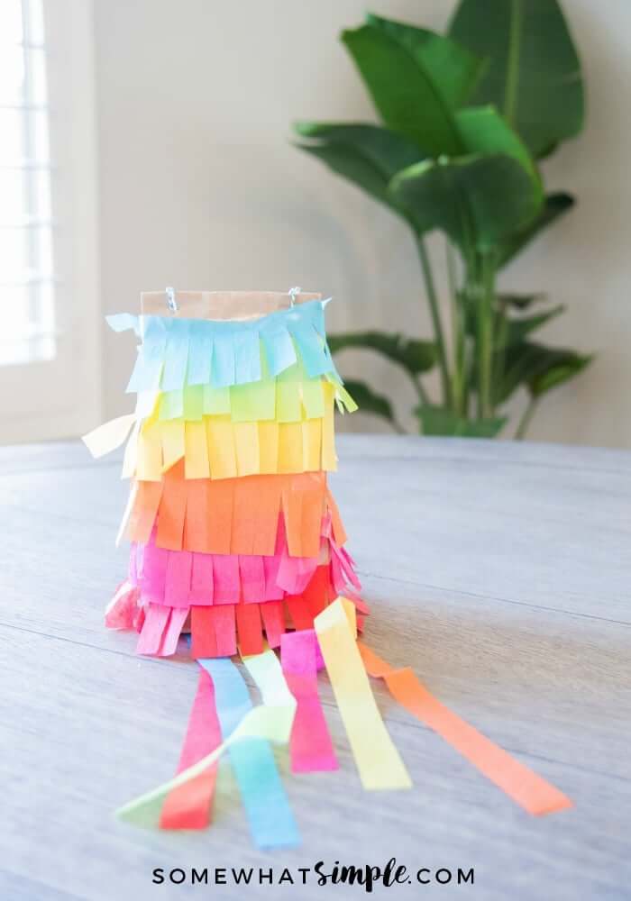 Easy-To-Make Paper Bag Pinata Craft Idea