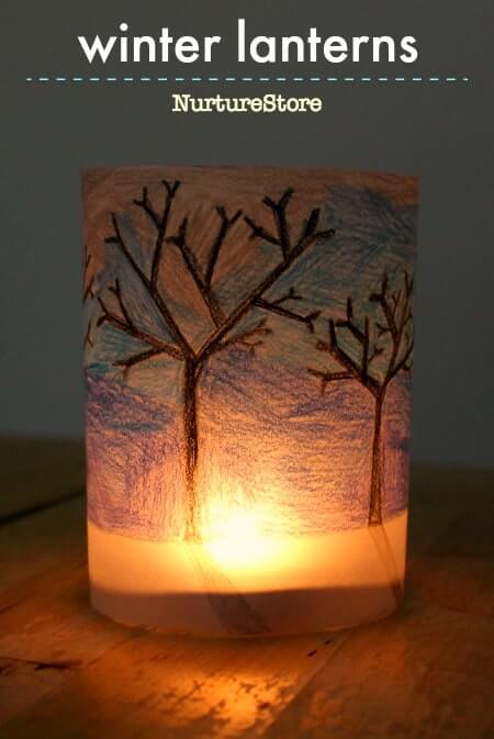 Easy-To-Make Paper Lantern Craft For Winter DIY Winter Lantern Craft 