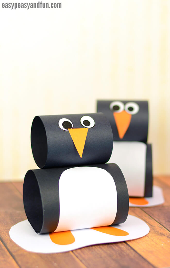 Easy-To-Make Penguin Craft Idea With Paper
