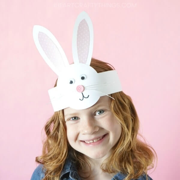 Easy To Make Pretty Bunny Headband Craft For Easter