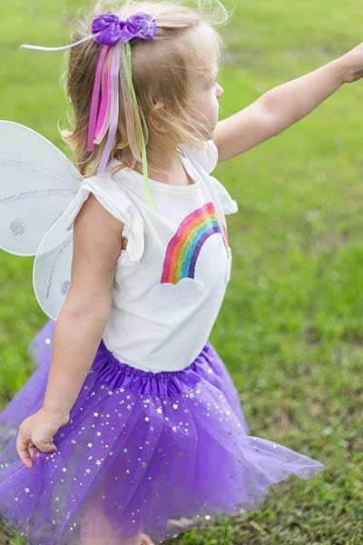 Easy To Make Pretty Rainbow Fairy Dress For Girls