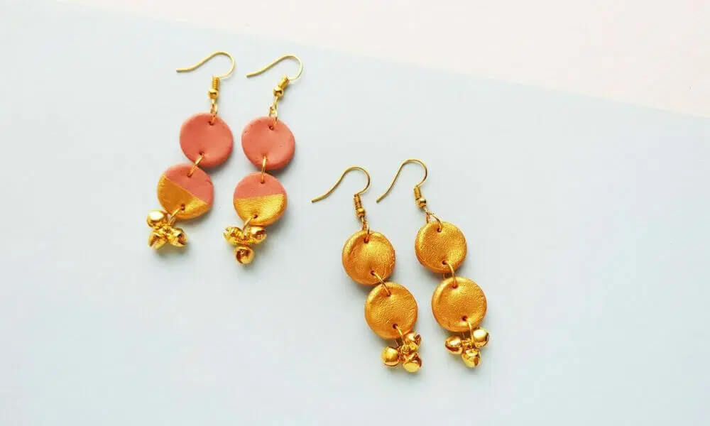 Easy-To-Make Simple Earring Craft Using Clay