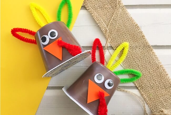 Easy To Make Turkey Pudding Cups Craft For Kindergartners