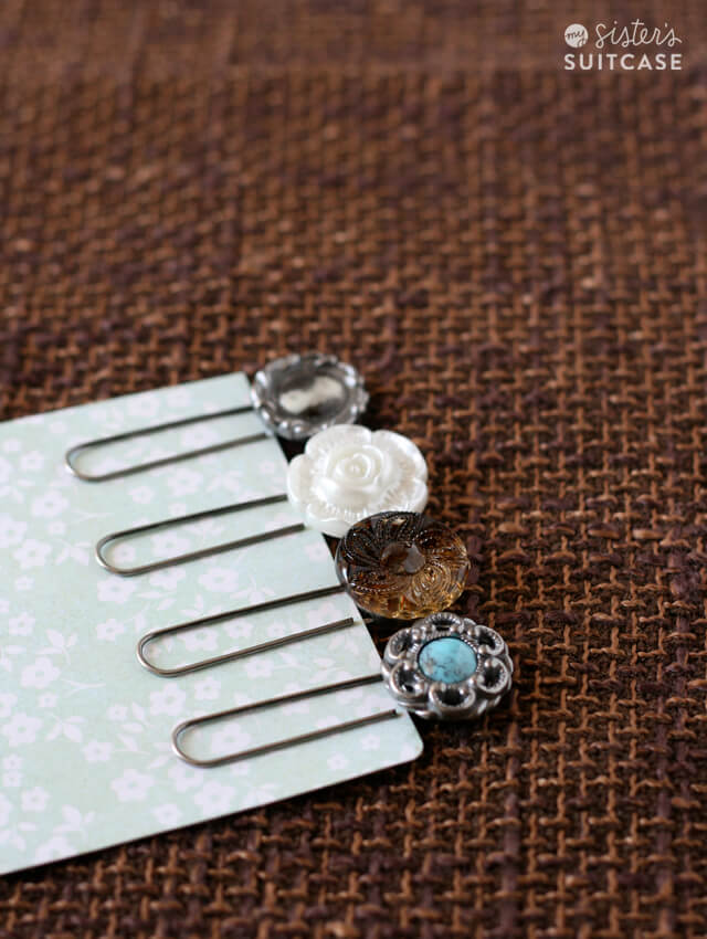Easy Vintage Button Bookmark Craft Project Made In 5 Minutes