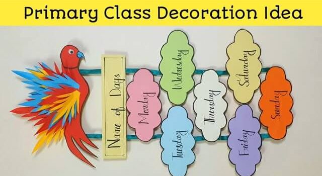 Easy Wall Hanging Decoration Design For Preschoolers