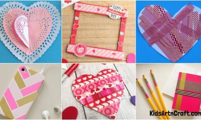 Easy Washi Tape Craft for valentine's day