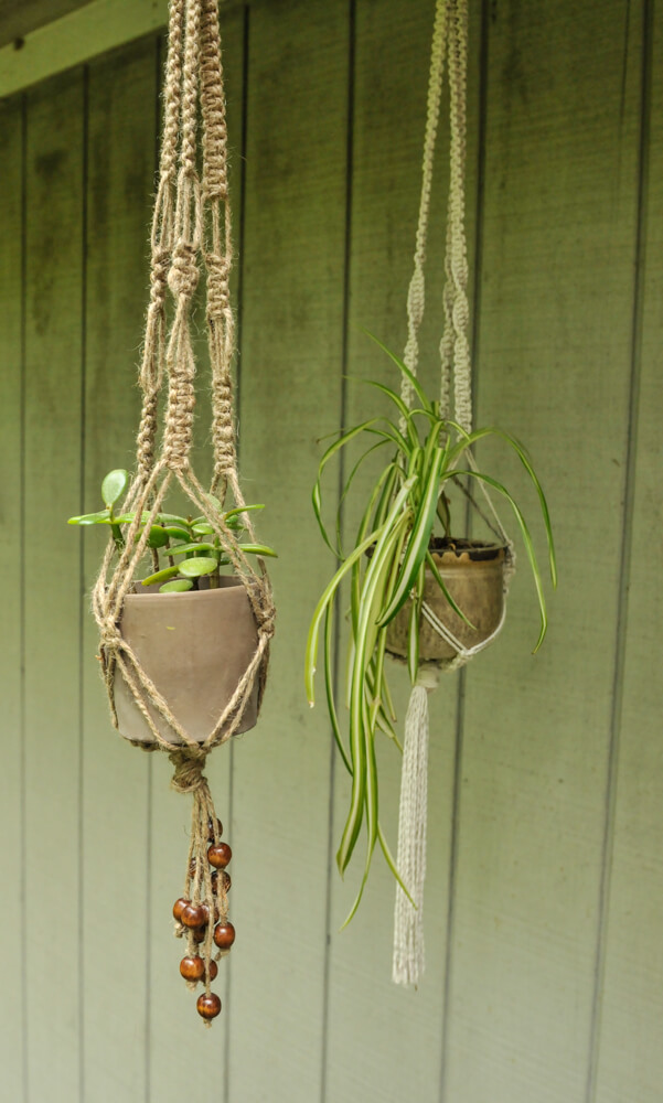 Effortless Jute String Macrame Plant Holder Idea