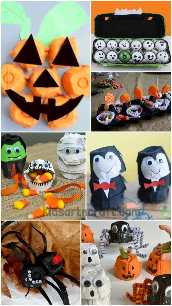 Egg Carton Craft For Halloween Kids Art & Craft