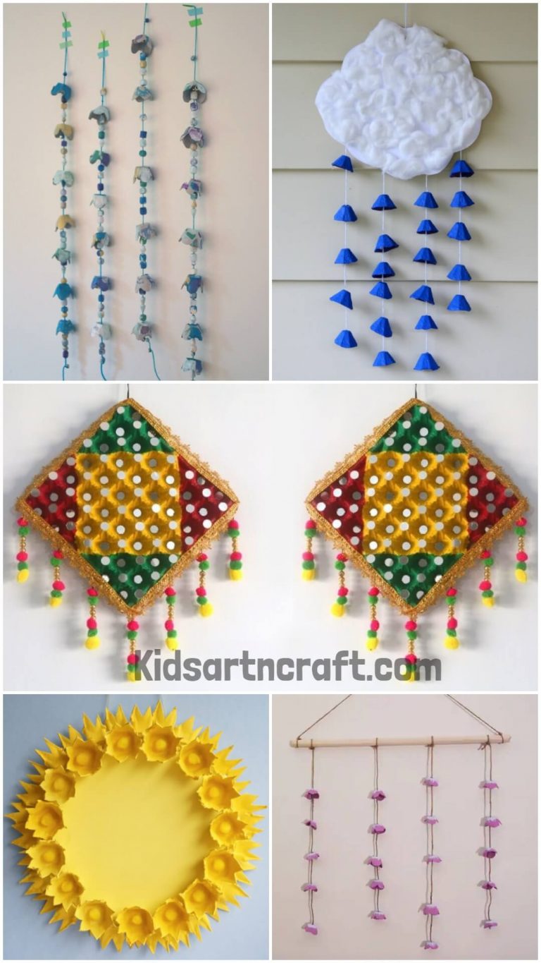 Egg Tray Wall Hanging Crafts Kids Art & Craft