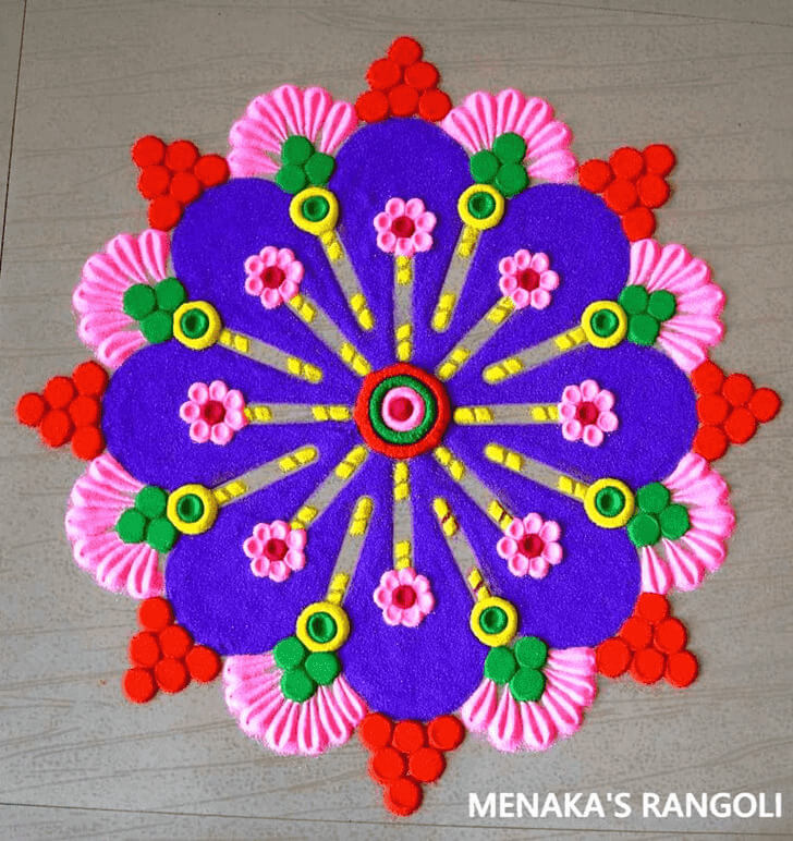 Elegent Basant Panchami Rangoli Activity for Kids Basant Panchami Crafts &amp; Activities for Kids