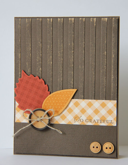 Fabulous Fall Card Made With Leaf & Button