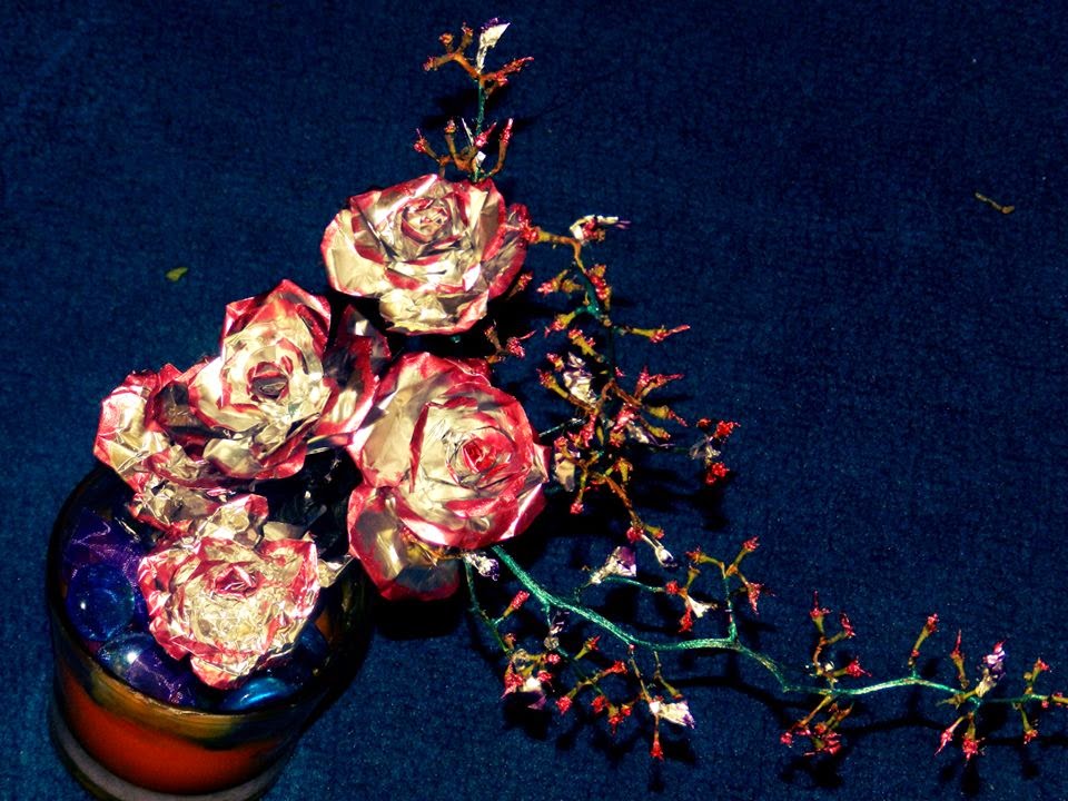 Fabulous Foil Rose Flower DIY
