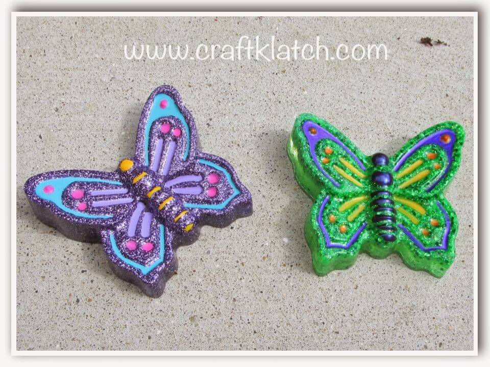 Fabulous Resin Glitter Butterfly Craft Activity For Kids & Toddlers