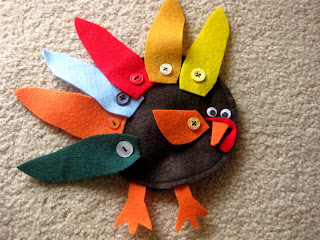 Felt & DIY Button Turkey Toy Craft For Kids