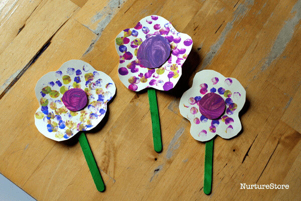 Finger Painting Flower Ideas For Toddlers