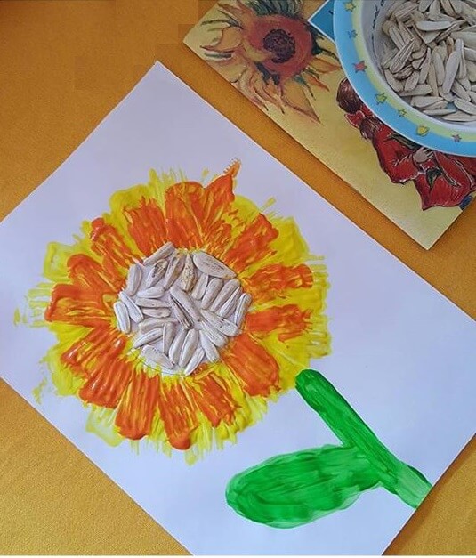 Fork  Amazing Flower Painting DIY Art Idea For Kids & Toddlers Fork Flower Painting Art Ideas