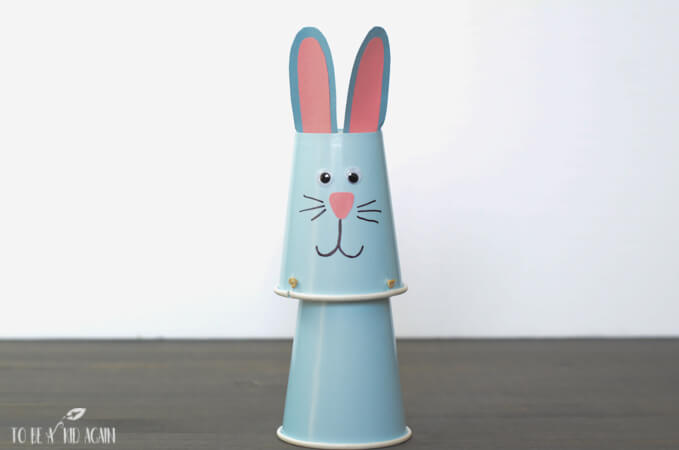 Fun And Easy Jumping Paper Cup Easter Bunny Craft For Kids