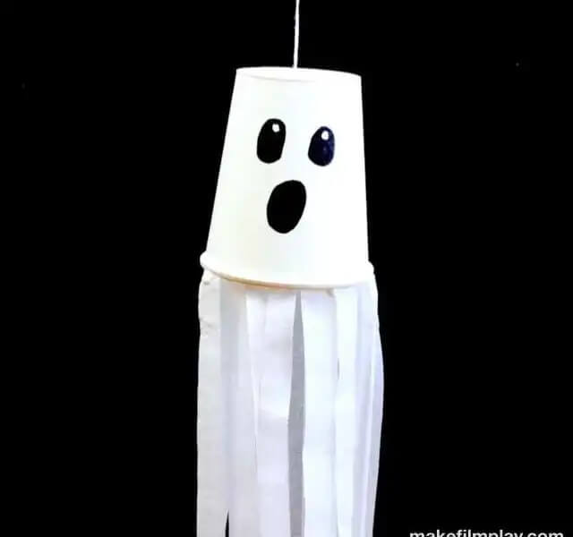 Fun And Easy Paper Cup Ghost Craft For Preschoolers