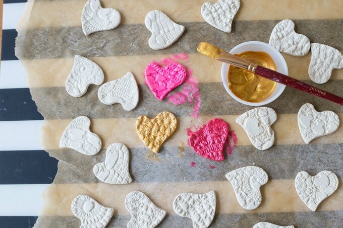 Fun & Easy To Make Clay Hearts With Air Dry Clay