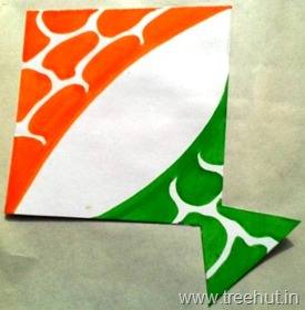 Fun And Easy Tri-Color Kite Badge Craft For Kids Indian Republic Day crafts & Activities For Kids