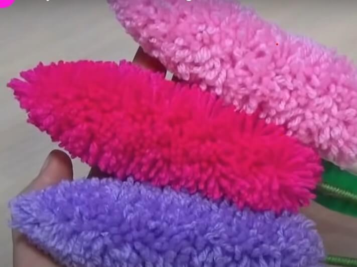 Fun And Easy Woolen Orchid Flowers DIY DIY Easy Woolen Flower Ideas