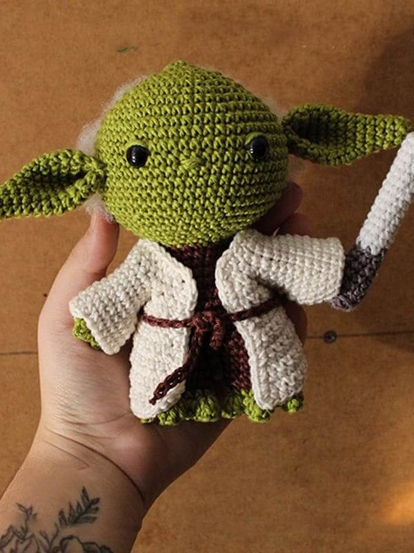 Fun To Make Adorable Yoda Crocheted Craft Idea
