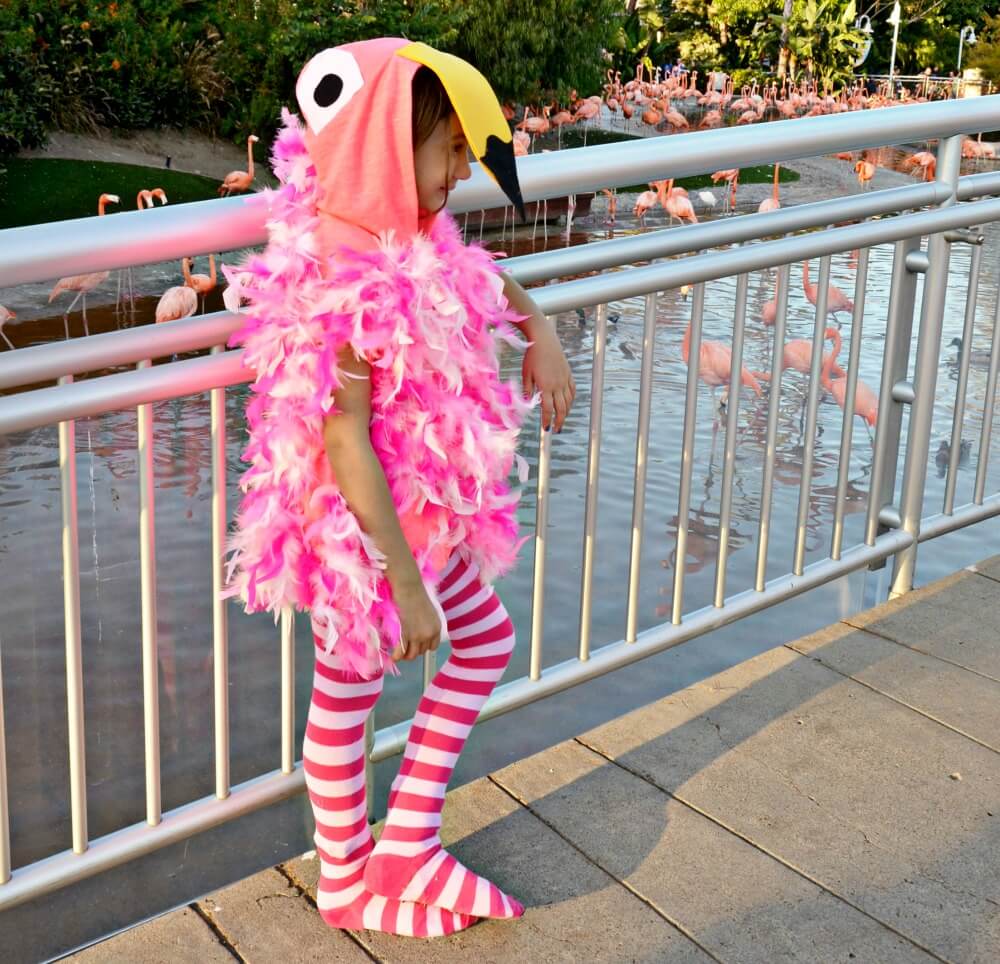 Fun To Make Attractive Flamingo Costume For Kids To Wear