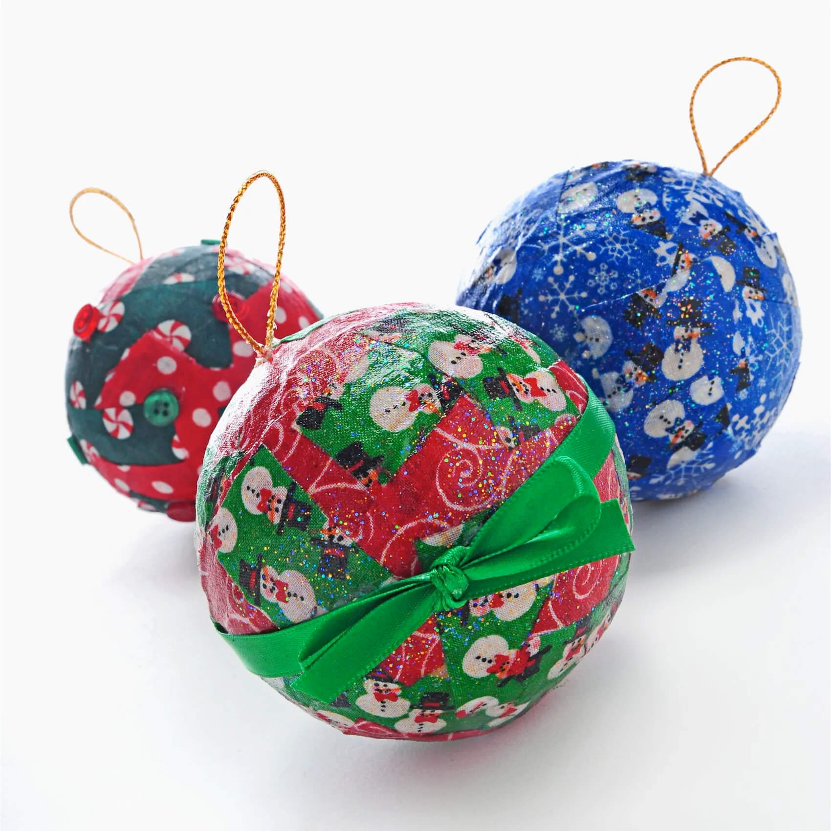 Fun-To-Make Beautiful Styrofoam Christmas Ball Ornament Craft