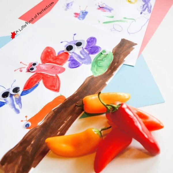 Fun To Make Bell Pepper Stamping Art Activity For Toddlers
