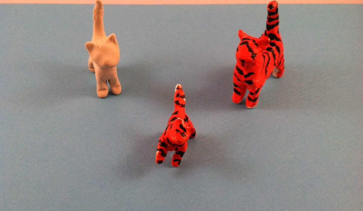 Fun To Make Cat Craft Using Air Dry Clay Air Dry Clay Ideas featuring animals
